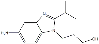 3-(5-AMINO-2-ISOPROPYL-BENZOIMIDAZOL-1-YL)-PROPAN-1-OL 结构式