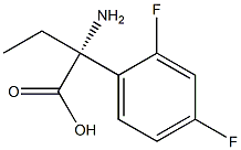 (2R)-2-AMINO-2-(2,4-DIFLUOROPHENYL)BUTANOIC ACID 结构式