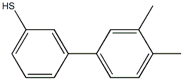 3-(3,4-DIMETHYLPHENYL)THIOPHENOL 结构式