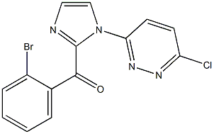 (2-BROMOPHENYL)[1-(6-CHLOROPYRIDAZIN-3-YL)-1H-IMIDAZOL-2-YL]METHANONE 结构式