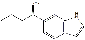 (1R)-1-INDOL-6-YLBUTYLAMINE 结构式