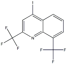 2,8-BIS(TRIFLUOROMETHYL)-4-IODOQUINOLINE 结构式