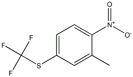 2-METHYL-1-NITRO-4-TRIFLUOROMETHYLSULFANYL-BENZENE 结构式