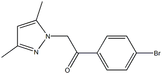 1-(4-BROMOPHENACYL)-3,5-DIMETHYLPYRAZOLE 结构式