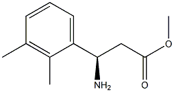 Methyl (3R)-3-amino-3-(2,3-dimethylphenyl)propanoate 结构式