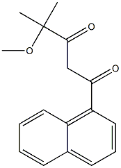 4-METHOXY-4-METHYL-1-NAPHTHALEN-1-YL-PENTANE-1,3-DIONE 结构式