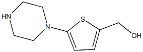 (5-PIPERAZIN-1-YLTHIEN-2-YL)METHANOL 结构式