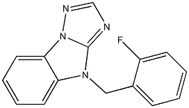 4-(2-FLUOROBENZYL)-4H-[1,2,4]TRIAZOLO[1,5-A]BENZIMIDAZOLE 结构式