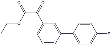 ETHYL 3-(4-FLUOROPHENYL)BENZOYLFORMATE 结构式