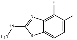 4,5-DIFLUORO-2-BENZOTHIAZOLEHYDRAZINE 结构式