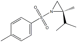 R-2-ISOPROPYL-2-METHYL-1-(TOLUENE-4-SULFONYL)-AZIRIDINE 结构式