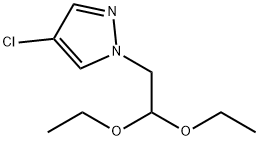 4-氯-1-(2,2-二乙氧基乙基)-1H-吡唑 结构式
