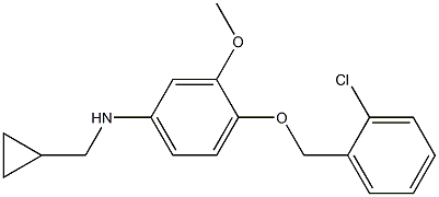 (1R)(4-[(2-CHLOROPHENYL)METHOXY]-3-METHOXYPHENYL)CYCLOPROPYLMETHYLAMINE 结构式