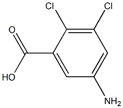 5-AMINO-2,3-DICHLOROBENZOIC ACID 结构式