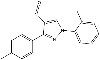 1-O-TOLYL-3-P-TOLYL-1H-PYRAZOLE-4-CARBALDEHYDE 结构式