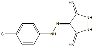 3,5-Diiminopyrazolidin-4-one (4-chlorophenyl)hydrazone 结构式