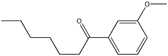 1-(3-METHOXYPHENYL)-1-HEPTANONE 结构式