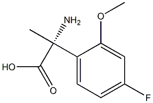 (2R)-2-AMINO-2-(4-FLUORO-2-METHOXYPHENYL)PROPANOIC ACID 结构式