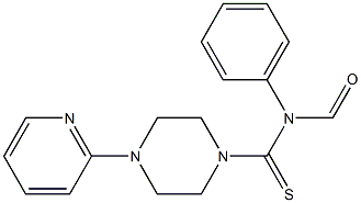 PHENYL-N-((4-(2-PYRIDYL)PIPERAZINYL)THIOXOMETHYL)FORMAMIDE 结构式