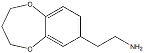 2-(3,4-DIHYDRO-2H-1,5-BENZODIOXEPIN-7-YL)ETHANAMINE 结构式