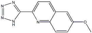 6-METHOXY-2-(1H-TETRAZOL-5-YL)QUINOLINE 结构式