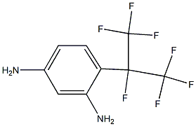 4-(1,2,2,2-TETRAFLUORO-1-TRIFLUOROMETHYL-ETHYL)-BENZENE-1,3-DIAMINE 结构式