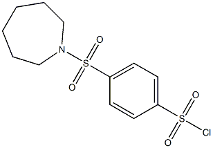 4-(AZEPAN-1-YLSULFONYL)BENZENESULFONYL CHLORIDE 结构式