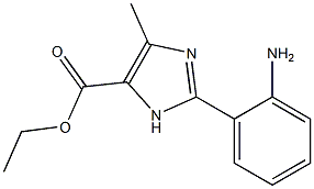 2-(2-AMINO-PHENYL)-5-METHYL-3H-IMIDAZOLE-4-CARBOXYLIC ACID ETHYL ESTER 结构式