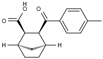 Diendo-3-(4-methyl-benzoyl)-bicyclo[2.2.1]heptane-2-carboxylic acid 结构式