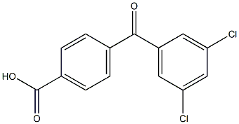 4-(3,5-DICHLOROBENZOYL)BENZOIC ACID 结构式
