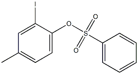 2-IODO-4-METHYLPHENYL PHENYLSULFONATE 结构式