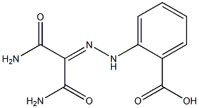 2-{2-[2-AMINO-1-(AMINOCARBONYL)-2-OXOETHYLIDENE]HYDRAZINO}BENZOIC ACID 结构式