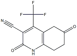 3-CYANO-5,6,7,8-TETRAHYDRO-6-OXO-4-TRIFLUOROMETHYL-2(1H)-QUINOLONE 结构式