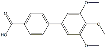 3',4',5'-TRIMETHOXY-BIPHENYL-4-CARBOXYLIC ACID 结构式