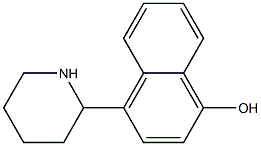 4-PIPERIDIN-2-YL-NAPHTHALEN-1-OL 结构式