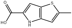 2-甲基-4H-噻吩并(3,2-B)吡咯-5-羧酸 结构式