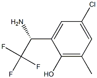 2-((1R)-1-AMINO-2,2,2-TRIFLUOROETHYL)-4-CHLORO-6-METHYLPHENOL 结构式