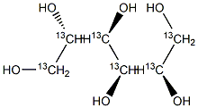 D-葡糖醇-13C6 结构式
