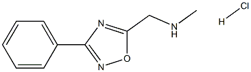 METHYL-(3-PHENYL-[1,2,4]OXADIAZOL-5-YLMETHYL)-AMINE HYDROCHLORIDE 结构式