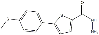 5-(4-(METHYLTHIO)PHENYL)THIOPHENE-2-CARBOHYDRAZIDE 结构式