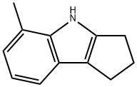 5-METHYL-1,2,3,4-TETRAHYDROCYCLOPENTA[B]INDOLE 结构式