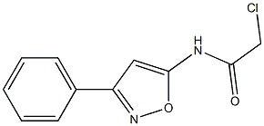 2-CHLORO-N-(3-PHENYLISOXAZOL-5-YL)ACETAMIDE 结构式