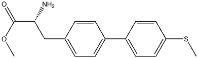 METHYL (2R)-2-AMINO-3-[4-(4-METHYLTHIOPHENYL)PHENYL]PROPANOATE 结构式