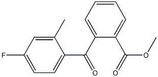 METHYL 2-(4-FLUORO-2-METHYLBENZOYL)BENZOATE 结构式