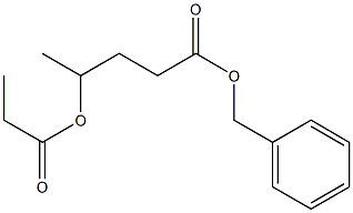 BENZYL 4-PROPIONYLOXYPENTANOATE 结构式
