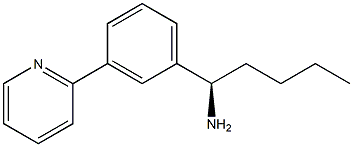 (1R)-1-(3-(2-PYRIDYL)PHENYL)PENTYLAMINE 结构式