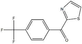 2-(4-TRIFLUOROMETHYLBENZOYL)THIAZOLE 结构式