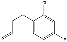 4-(2-CHLORO-4-FLUOROPHENYL)-1-BUTENE 结构式