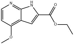 5-苄氧基-4-氮杂吲哚-2-羧酸 结构式