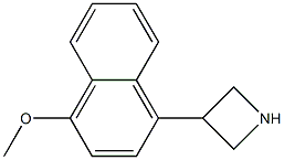 3-(4-METHOXY-NAPHTHALEN-1-YL)-AZETIDINE 结构式